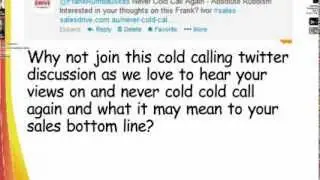 Never Cold Call Again - busting the myth!