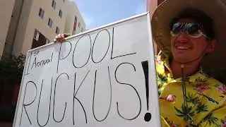 A Quiet College Pool Day Turned Into a Crazy POOL RUCKUS!