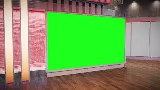News Studio Green Screen #001 - Standing Sitting News Room with 3 Options | FREE TO USE | iforEdits
