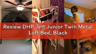 Review DHP Jett Junior Twin Metal Loft Bed, Black