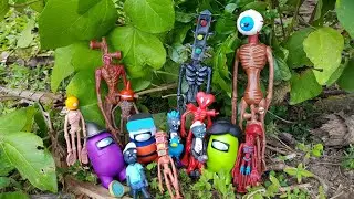 Mencari Makhluk Seram Siren Head, Zombie, Among Us, Eye Ball Head, Traffic Light Head
