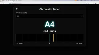 Chromatic Tuner Web Application Demo