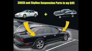 300ZX and Skyline Suspension Parts on the Q45 - Q45 Project part 4