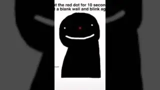 Stare At This red dot for 10 seconds and then look at the blank wall and blink￼￼