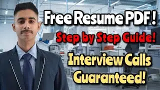 Pharma Fresher Resume कैसे बनाएं? FREE PDF download  + Live Tutorial