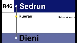 MGB Ansagen » R46 Sedrun — Dieni | Wintersportzug | SLBahnen