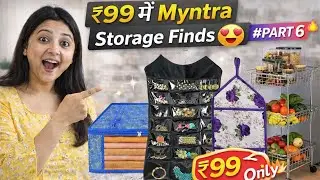 ₹99 Myntra Storage Finds 😍 | Saree & Jewellery Organisers | Part 6 🔥