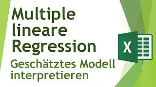 Multiple lineare Regression in Excel interpretieren - Daten analysieren in Excel (9)