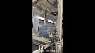 Full Automatic Palletless Palletizing and Cold Stretch Hood Machine