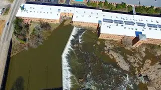 Porterdale Mill Dam By Drone JDT #viral #viralvideo #oldschool #viralshort #milldam #mill