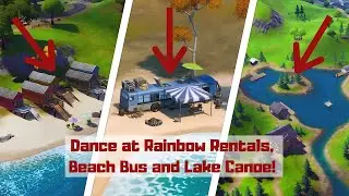 Dance at Rainbow Rentals, Beach Bus and Lake Canoe! Fortnite