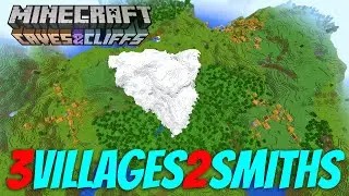THREE VILLAGES AT SPAWN! | TWO BLACKSMITHS AT SPAWN! | MINECRAFT 1.18 SEED