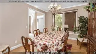 Priced at $789,000 - 4903 CARLSON PARK Drive, Troy, MI 48098