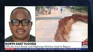 North East Floods: Walewale-Nalerigu road in the North-East Region destroyed by heavy rains