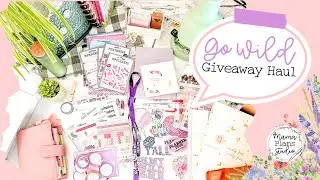Go Wild Planner Giveaway Haul!