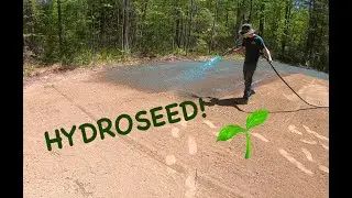 Hydroseeding The Playground! FINALLY!