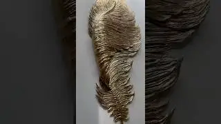 A gorgeous macram&eacute; rope feather made entirely by hand.#art #diy #homedecor