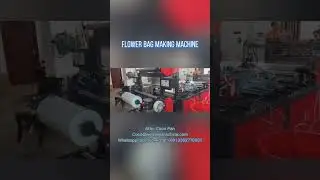 Flower Sleeve Plastic Bag Bouquet BOPP Opp PE Plastic Flower Bag Making Machine