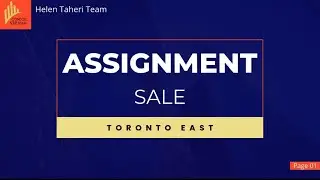 ASSIGNMENT SALE - TORONTO EAST