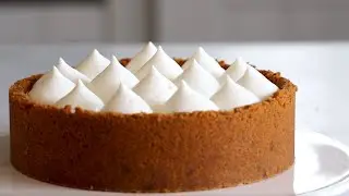 Speculoos Banana Custard Pie recipe ◆ バナナカスタードパイレシピ