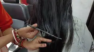 Long hair cutting off short bob ( mom forced daughter to cut hair short bob)