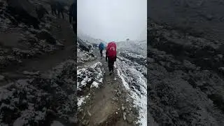 Snowman trek in snow#travel #bhutantravelguide #nature #mountains #bhutantourism