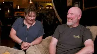 Joni and Bryan Falvey. Owners of Broadsides & Brews, Downtown Wake Forest, North Carolina.
