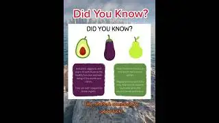 Boost Your Reproductive Health with Avocado, Eggplant, and Pear #short