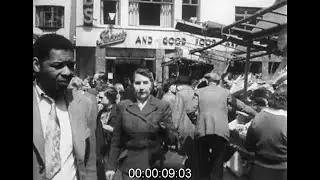 Berwick Street Market, Soho, 1950s - Archive Film 1093816