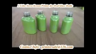 1 Color Servo Screen Printer for Oval Glass Bottle