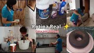 Faxina em casa + Bolo da tarde | rotina de dona de casa produtiva 