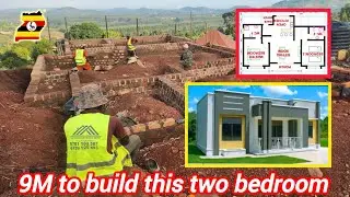 Cost of building this two bedroom house in Uganda full video 🤔🤔