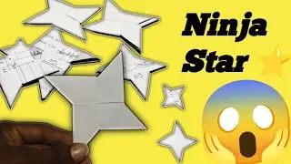 How To Make Paper Ninja Star(Shuriken)-Easy Origami Ninja Star ⭐ Tutorial 😱