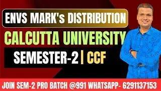 Envs | Semester 2 CCF | Syllabus | Marks Distribution Chapterwise  | Calcutta University