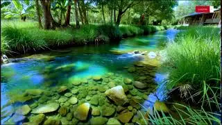 Drift Into Sleep Fast &mdash; Sunny Forest River & Soft Piano Calm | 10 Hours