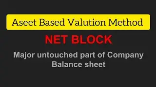 What is Net block in balance sheet / Asset Based valution Method / stock Market learning Video