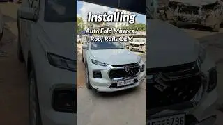 Roof rails & Auto fold mirrors relay installation in Grand Vitara 🔥