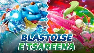 VGC: BLASTOISE Water Spout e TSAREENA Queenly Majesty 👑 🎮 Pok&eacute;mon Scarlet e Violet