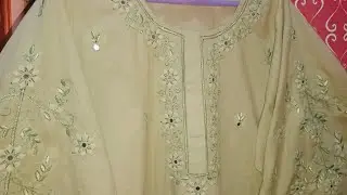 Most Decent and fancy Style applique work dress 🧵🪡🍀✨with same colour combination.