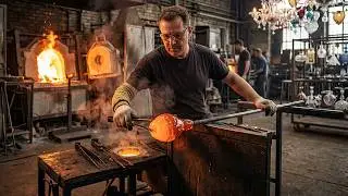 Pure Glass And Fire Therapy...  A Hypnotic Journey Into Venetian Glass Art  #factory