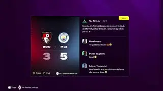 #PlayerGame [ Bournemouth  X Man City  1.1 [Liga França  Vitual PS4 ]
