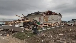 Residents along the Nebraska-Iowa border cleaning up after severe storms