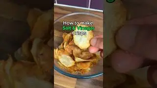 Как приготовить чипсы с солью и уксусом 🥔