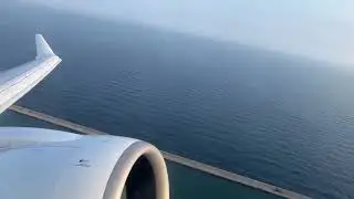 ITA Airways Airbus A220 takeoff from Genoa