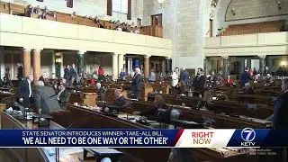 Nebraska lawmaker introduces winner-take-all bill at request of Gov. Jim Pillen on second day of ...