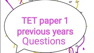 TG/TET, paper 1.. maths previous year questions.. Urdu medium