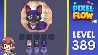 Pixel Flow Level 389 Solution Walkthrough