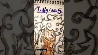 Luffy gear 5 with lightning drawing ⚡⚡⚡ #phonk #phonkmusic #song #remix #pirategene #drawing