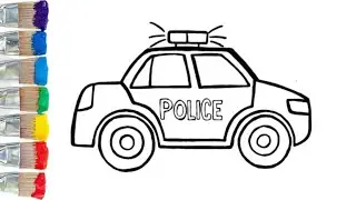 Police car Drawing #Easy #police car 