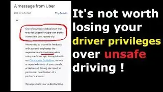 Drive safe please.  Don't lose your rideshare privileges over unsafe driving.
